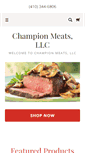 Mobile Screenshot of championmeats.com