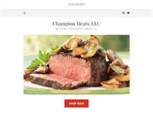 Tablet Screenshot of championmeats.com